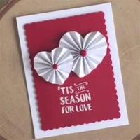 metal cutting dies rosette hearts slider stencils for diy scrapbooking album paper card decorative craft