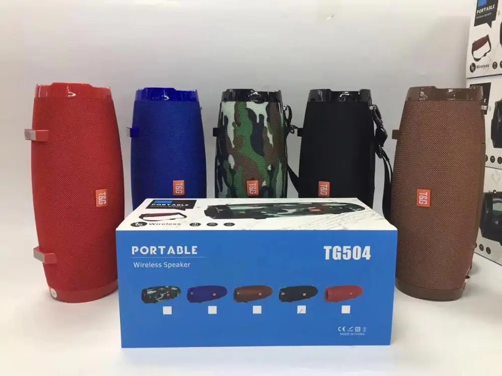 

TG504 Wireless Bluetooth Speaker Portable Column Outdoor Waterproof Speaker 20W with FM Stereo Music Surround Bass Subwoofer Box
