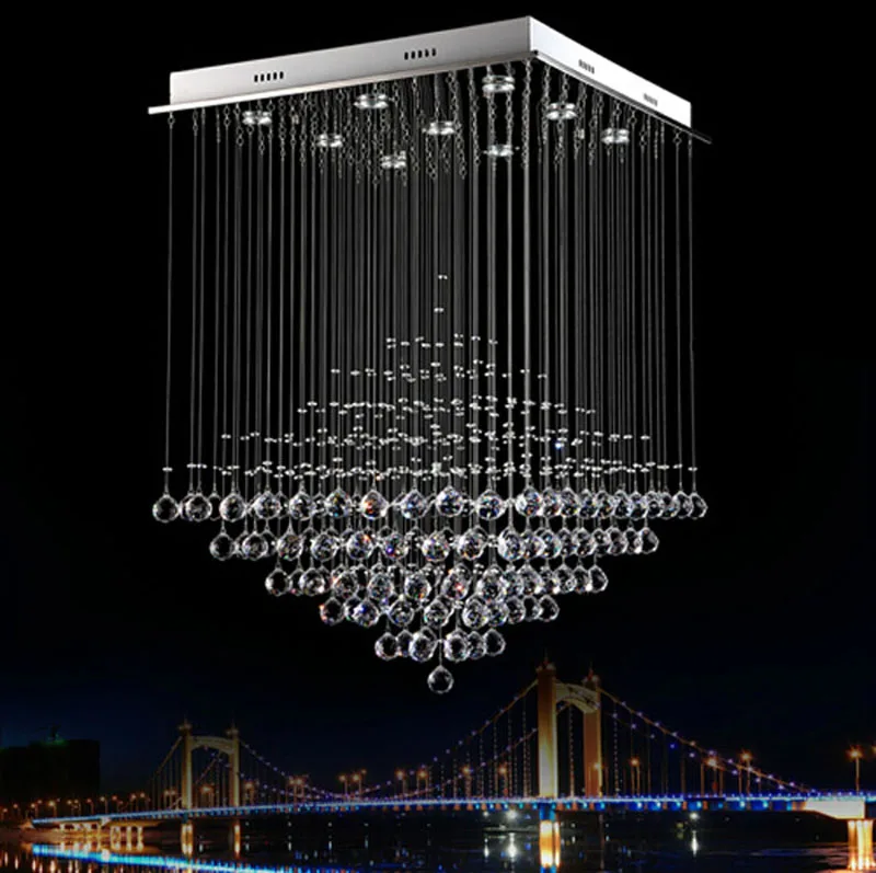 Современные хрустальные люстры светильники для столовой k9 подвесная линия