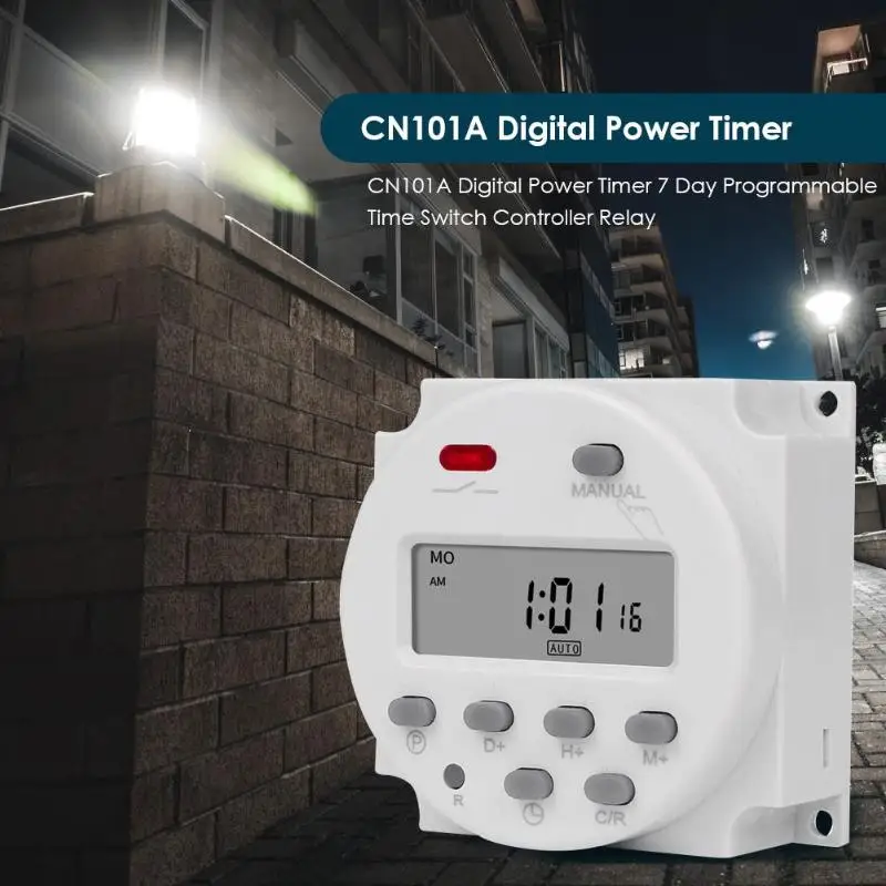 5V/12V/24V/110V/220V CN101A Digital Power Timer 7 Day Programmable Time Switch Controller Relay Electronic | Обустройство дома