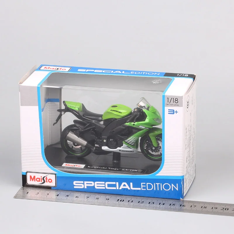 Maisto 1:18 маленькие весы Kawasaki Ninja ZX10R мотоцикл модели игрушечные машинки гоночный