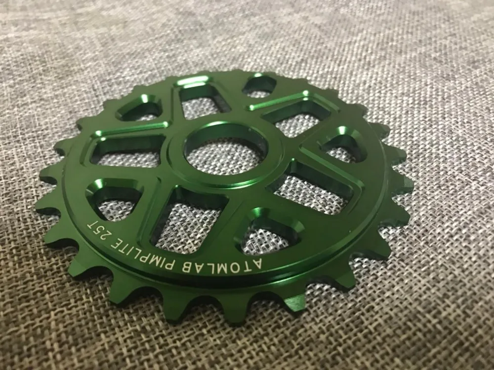 Atomlad bmx Звездочка 25T полная CNC 7075-T6 Звездочка bmx звездочки Сделано в Тайване 19 мм адаптер в комплекте
