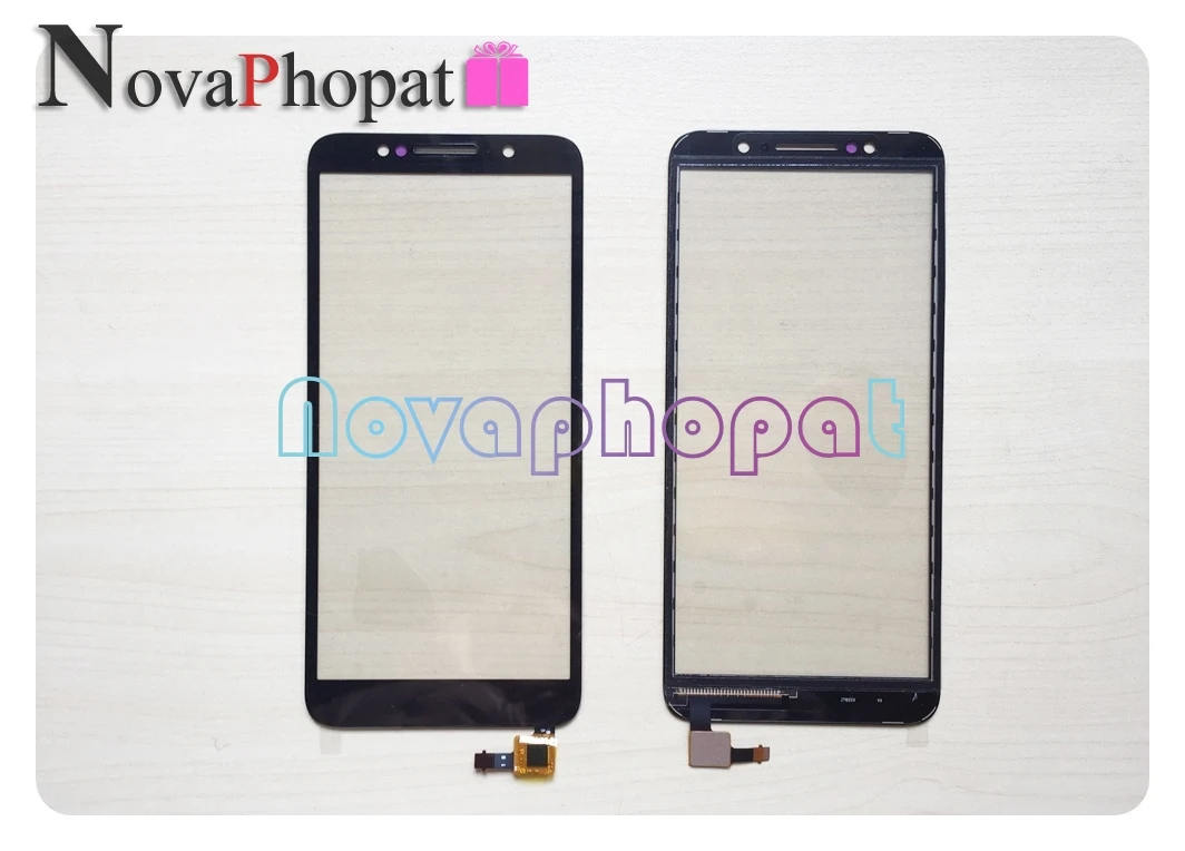 Novaphopat 5,3 дюймов черный Сенсорный экран для Alcatel 1C 5009D 5009 сенсорный экран дигитайзер стеклянная Сенсорная панель тачпад+ отслеживание