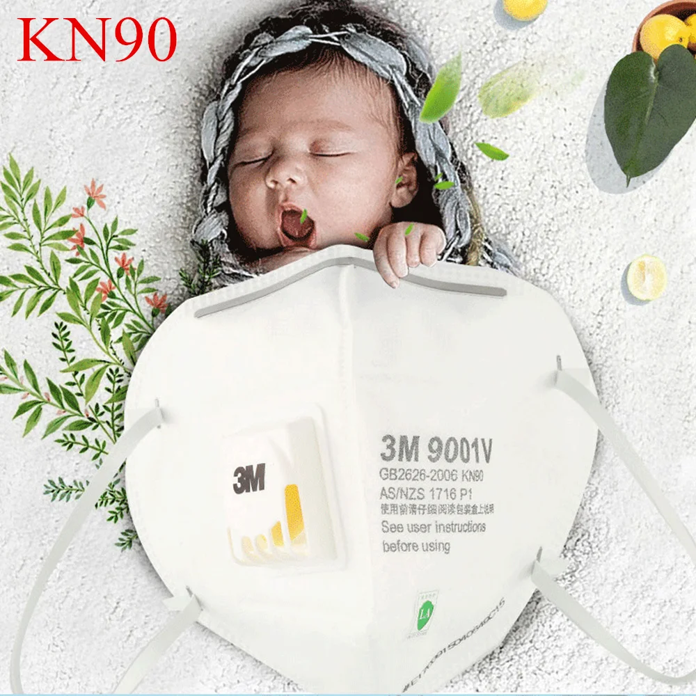 3 м 9001V вентиляционная Маска Анти-пыль KN90 анти PM2.5 Промышленные строительные пыли пыльца дымка газа Семья& про сайт Защита Инструмент