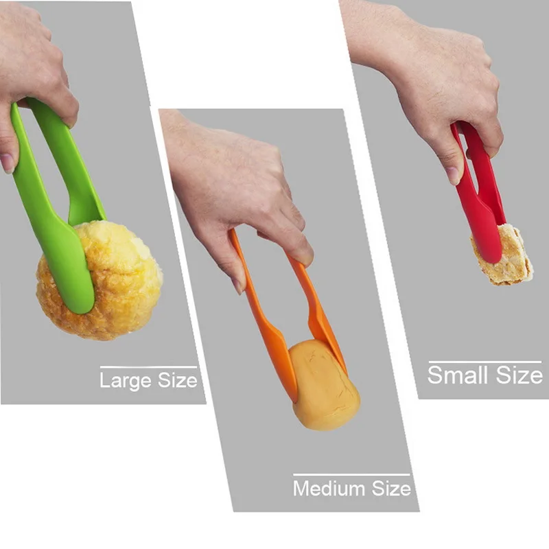 3 шт. пластиковые пищевые щипцы кухонные Нескользящие зажимы для приготовления