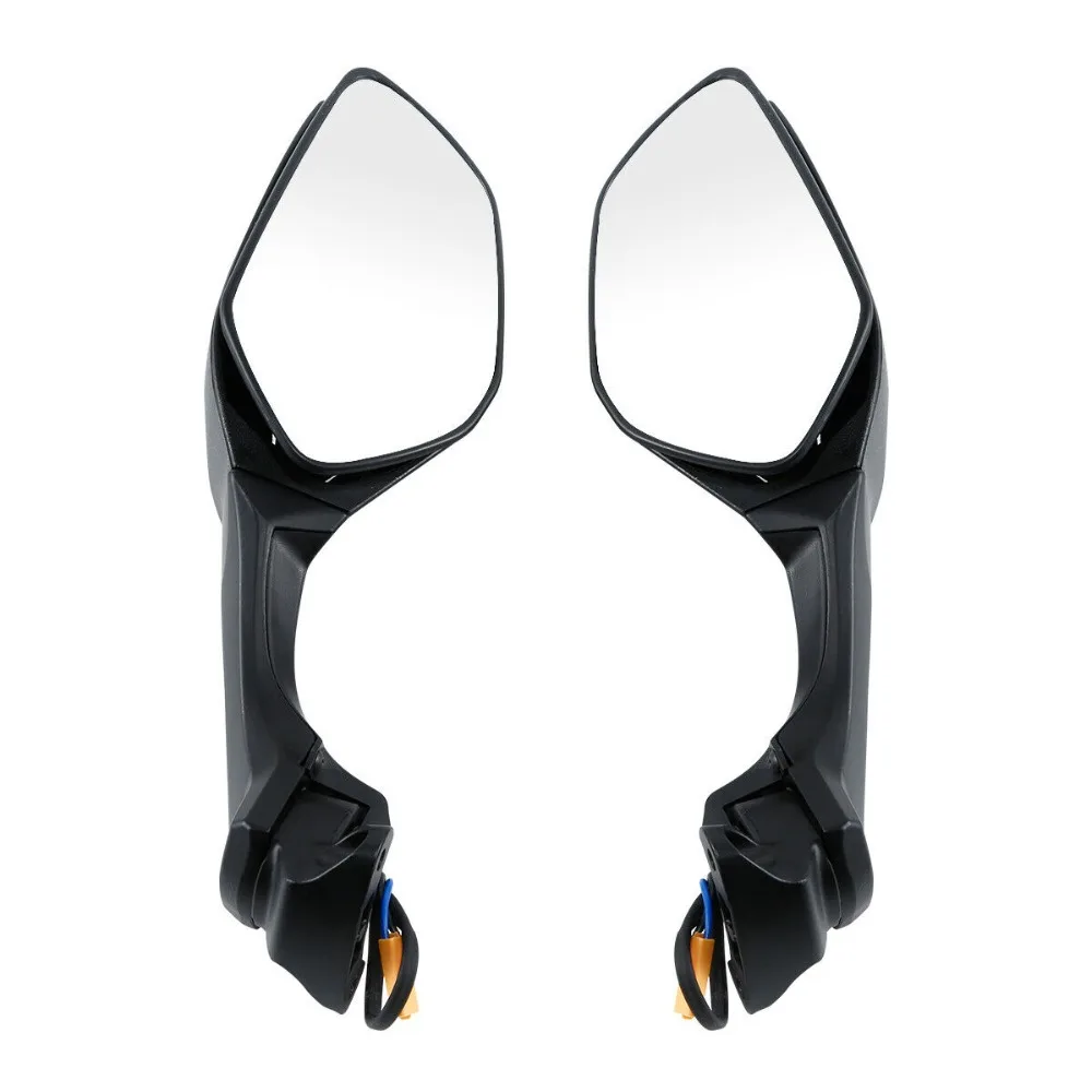 Пара светодиодных зеркал заднего вида для мотоциклов из АБС поворотный сигнал