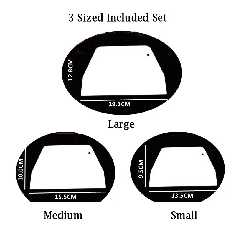 3 шт набор размеров тесторезки скребки Пластик Кондитерские масло для