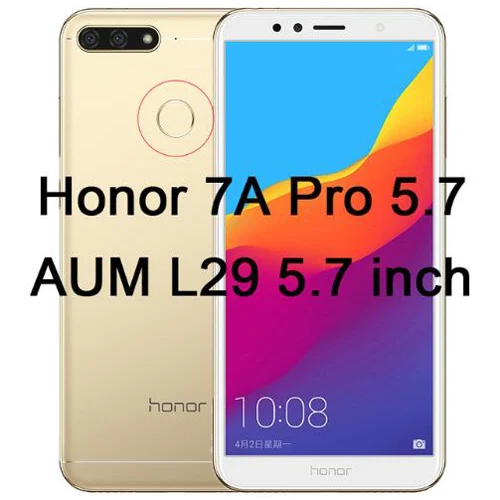 Honor 7A Pro 5.7inch 2 упаковки 9D полное покрытие закаленное стекло для huawei Honor 7A Россия 7C Pro Защитное стекло для Y6 Y5 Y7 Prime Pro Y9 - Цвет: Honor 7A Pro 5.7inch