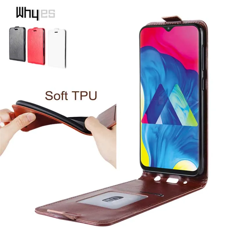 Whyes Мягкий силиконовый чехол для samsung M10 Galaxy кожаный флип-чехол с защитой от пуха