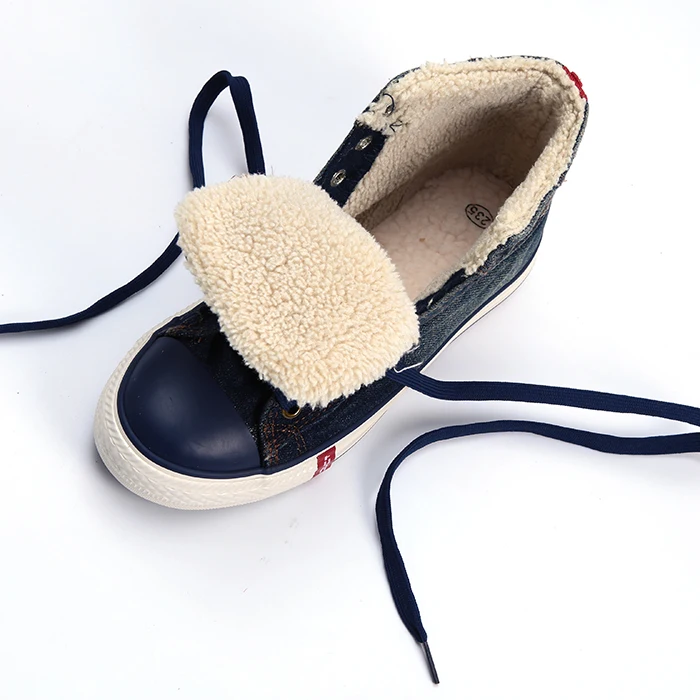 Специальное предложение распродажа Женские кроссовки Зимняя джинсовая ткань с