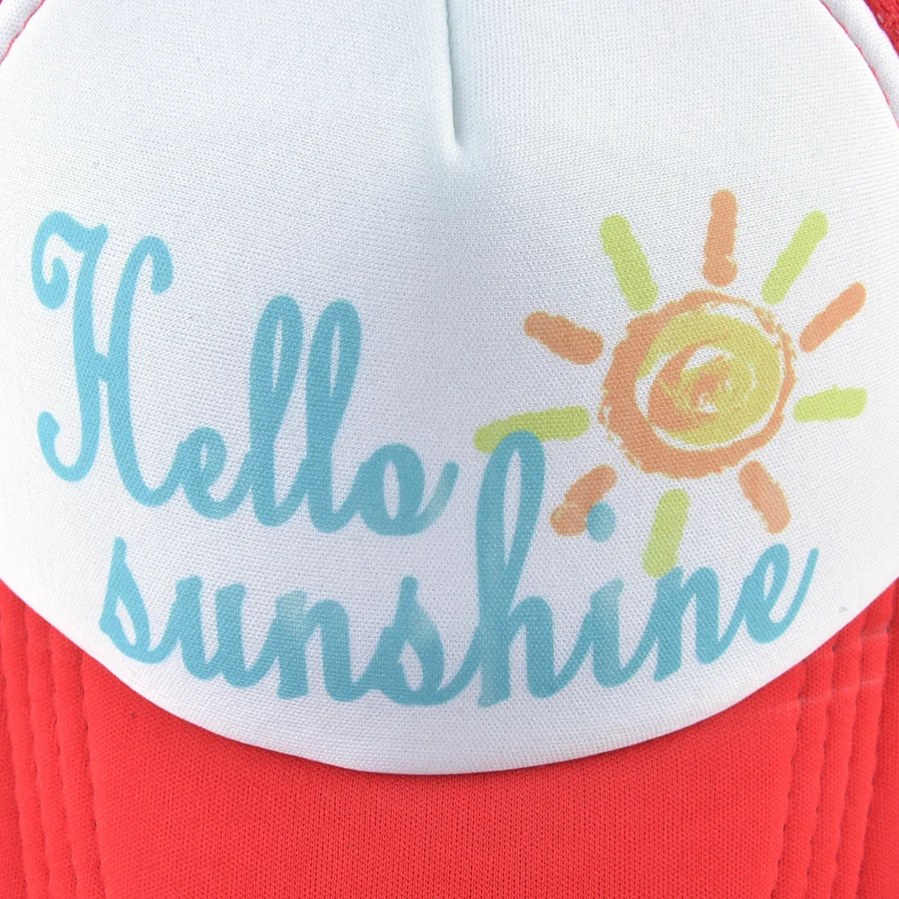 Детская бейсболка Hello Sunshine летняя сетчатая Кепка с козырьком для мальчиков и