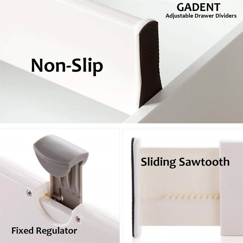 Аксессуары для украшения дома разделители ящиков белый пружинный расширяемый