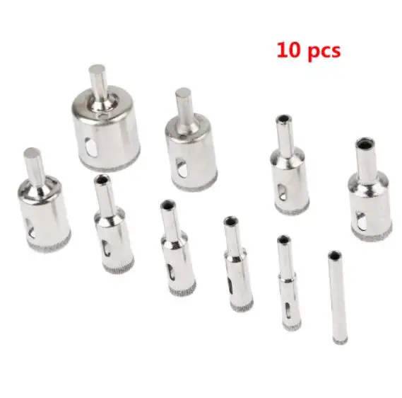 10 pcs Открывалка для стеклянных отверстий Trepan Diamond 15 шт. Алмазное покрытие алмазная пила сверло инструмент для извлечения плитки мрамора стекло Керамика - Цвет: 10 pcs