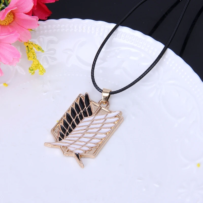 Титановое ожерелье с кулоном Крылья свободы для косплея ювелирные изделия