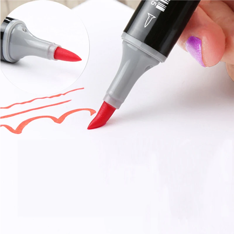 Двусторонняя мягкая кисть Finecolour EF102 профессиональные художественные маркеры для