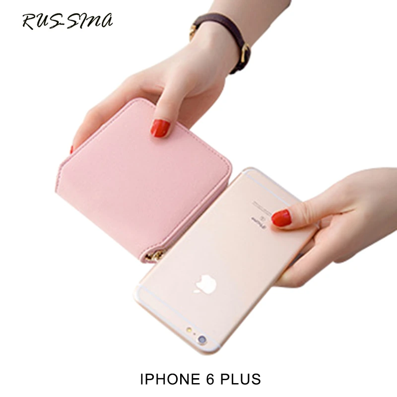 Новинка 2018 весенний короткий женский мини кошелек RUSSMA из искусственной кожи с