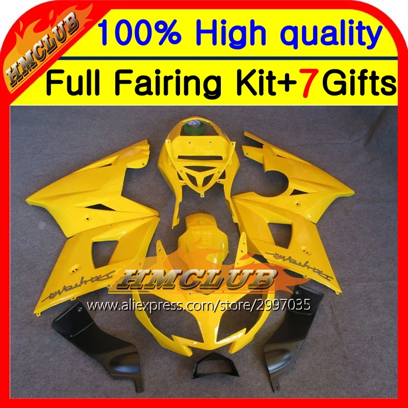 

Body For Triumph Daytona 650 ALL Yellow 02-05 2002 2003 2004 2005 5#98 Daytona 600 ALL Gloss yellow 650 02 03 04 05 Fairings