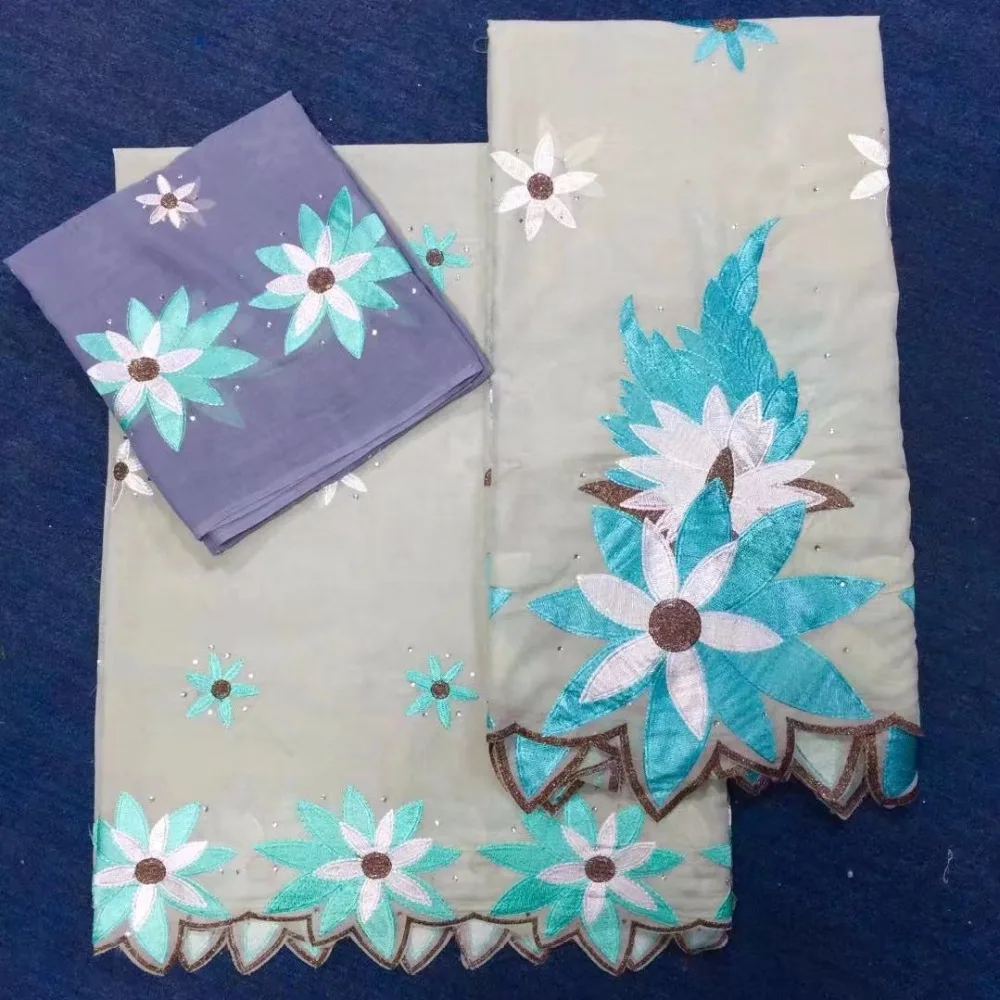 3 метров + 2 м Нигерии кружевной ткани 2017 Африканский швейцарская вуаль кружева