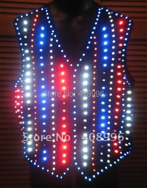 

LED luminous waistcoat for performance/carnival/stage performance/light-up Vest/colourful gilet