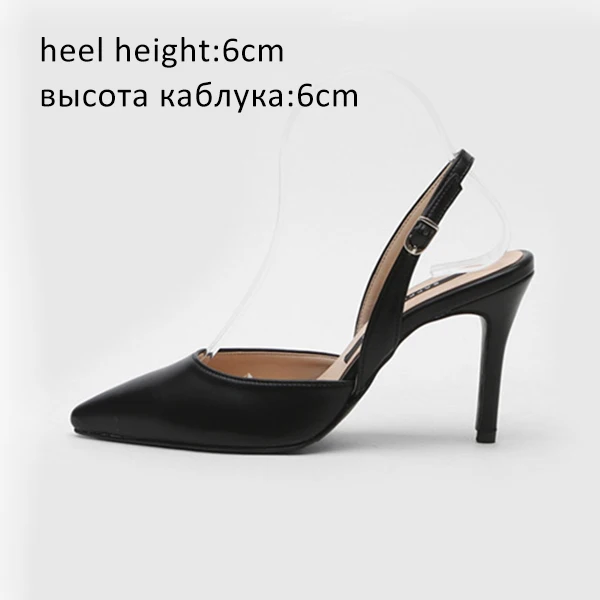 Black Shoes 6cm Женские туфли-лодочки на высоком каблуке; Брендовая женская обувь; Женская рабочая обувь с острым носком; весенние туфли на очень высоком тонком каблуке; вечерние размера плюс - Цвет: Black Shoes 6cm