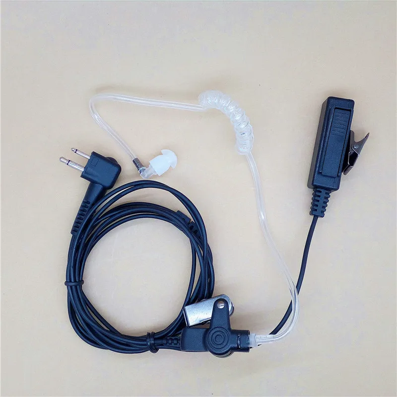 10 шт./лот 2 PIN Тайное PTT Акустическая трубка микрофон для Motorola рация CT150 P040 PRO1150 SP10