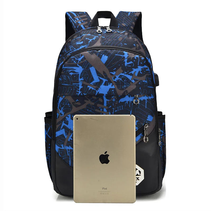 Модный мужской и женский рюкзак с Usb большие школьные сумки для студентов рюкзаки