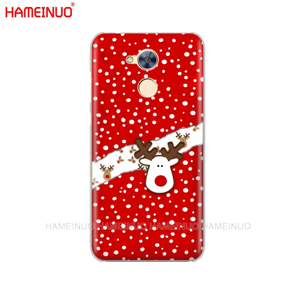 HAMEINUO Милый лось Рождество олень мультфильм год чехол для телефона huawei Honor 10 V10 4A 5A 6A 7A 6C 6X7X8 9 LITE - Цвет: 43235