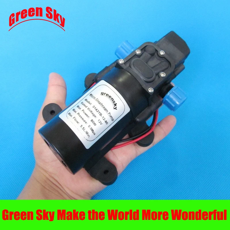 

130PSI 5.5L/Min dc 12v 80W high pressure water spray pump