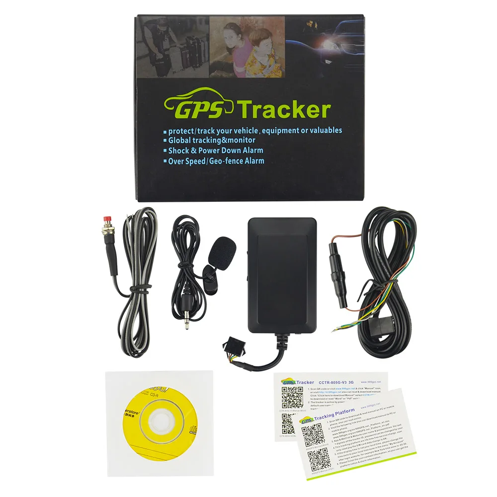 3G GPS автомобильный трекер CCTR 805G с кнопкой SOS аккумулятор длинной платформой