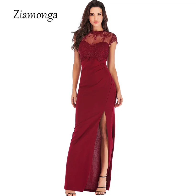 Ziamonga Vestidos Verano 2018 летнее платье для женщин свадьбы с вечерние круглым вырезом