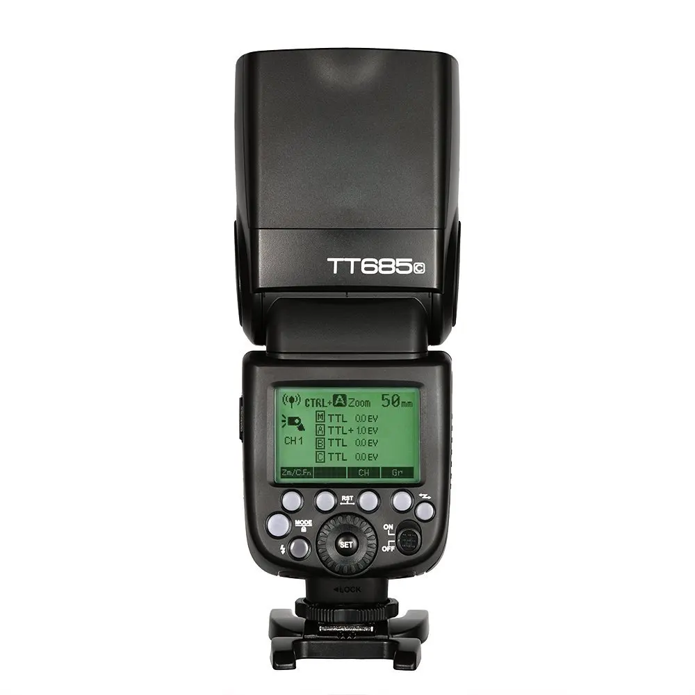 2x Godox TT685 TT685C 2 4G HSS 1/8000s E TTL II Вспышка Speedlite + speedtrigger X1T C 10x2500 мАч аккумулятор для
