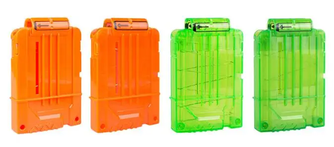 Surwish зажимы для мягких пуль Nerf игрушечного пистолета 6 патронов патронный патрон