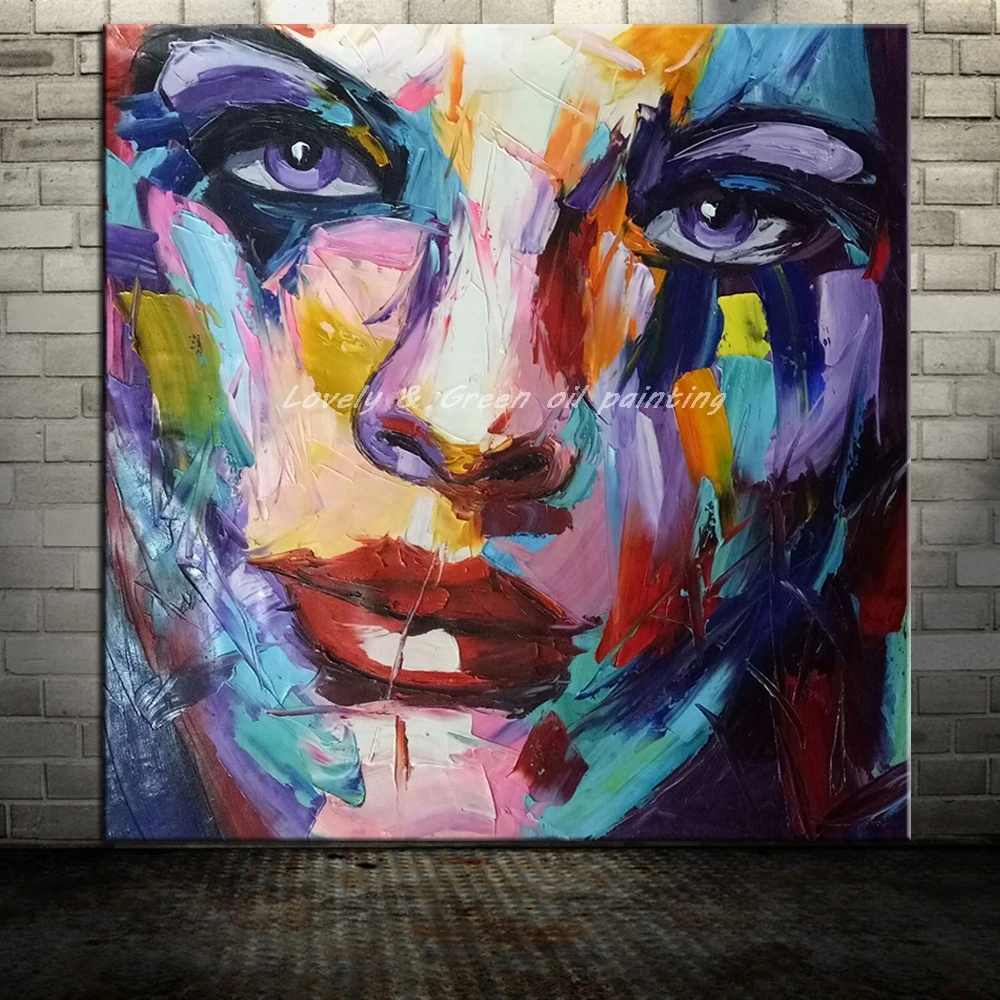 Ручная роспись цветная масляная живопись на холсте современный абстрактный нож