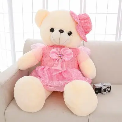 Подарок на день Святого Валентина креативный светильник светодиодный плюшевый медведь мягкие животные плюшевая игрушка красочный светящийся плюшевый медведь Рождественский подарок - Цвет: pink