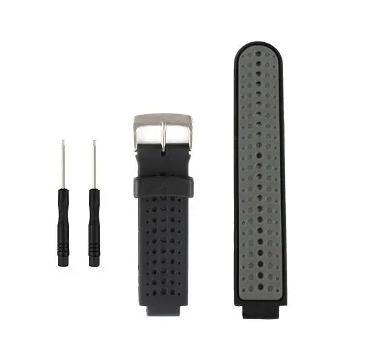 20 Black with grey 20 шт. в упаковке, смарт-часы полос для Garmin Forerunner 230/235/235 Lite/220/620/630/735XT мягкий силиконовый наручный ремешок для смарт-часов Garmin 235 - Цвет: 20 Black with grey