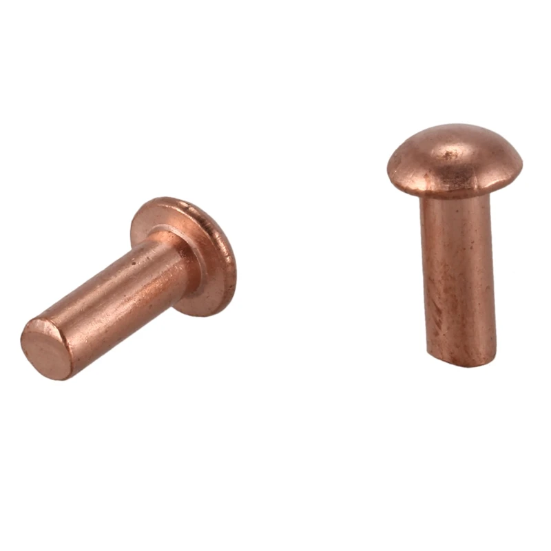 100pcs 3* 8mm round head solid copper rivets fasteners