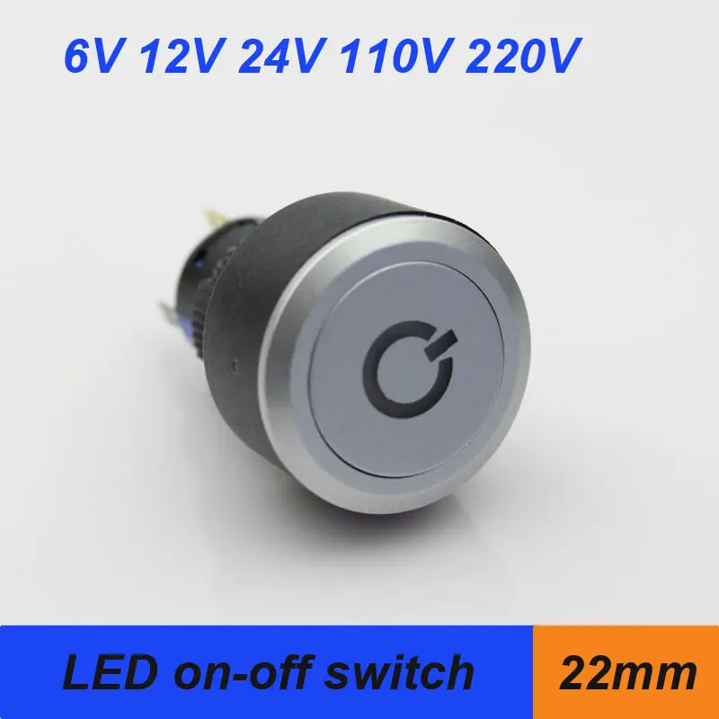 Ультратонкие светодиодные лампы dia.16/22 мм 10 шт./лот|light switch|switch latchingswitch with led |