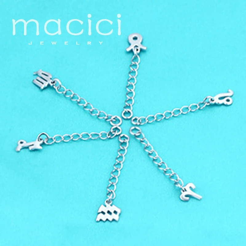 Подлинная Серебро 925 Extender Цепи кисточкой Талисманы цепи ожерелье хвосты разъем 12