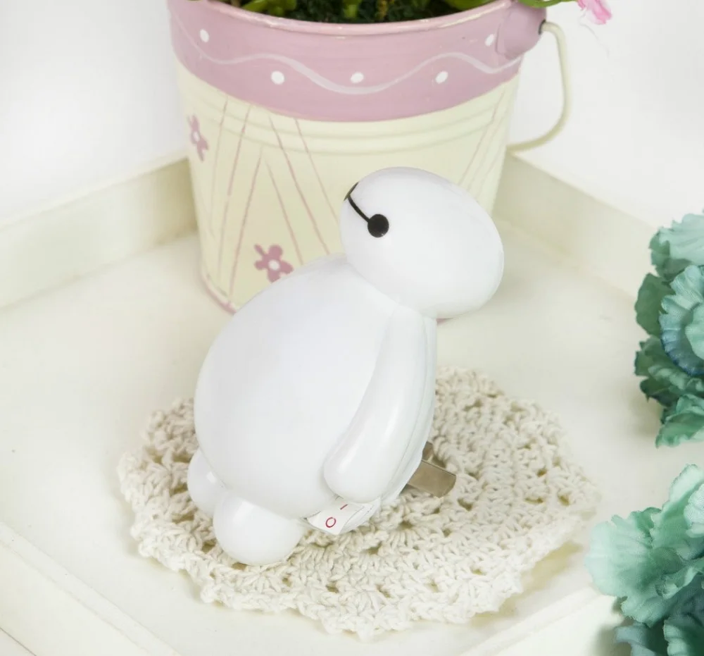 Новейший Топ светодиодный ночник лампа креативный мультяшный Baymax домашний декор