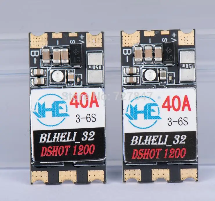 Новый 40A 3-6S Blheli 32 бесщеточный ESC Dshot1200 RGB LED для радиоуправляемых моделей