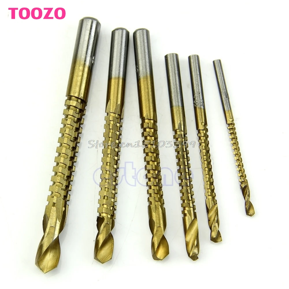 6pcs Woodworking Cutting Cutter Hole Saw Holesaw Wood Metal HSS Ti Drill Bit Dropship | Инструменты