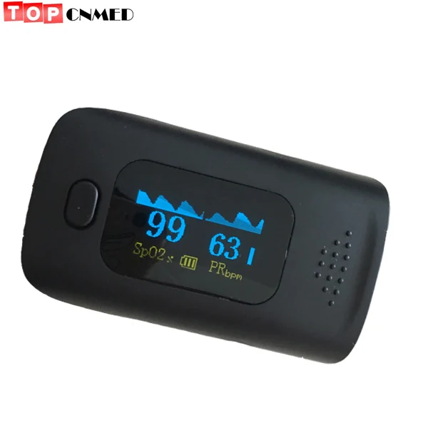 Black 20% off пульса и уровня кислорода в крови Oximetro де pulso SPO2 PR будильник OLED звуковой сигнал для отображения данных по содержанию кислорода в крови Анти-Царапины Экран чехол/сумка дополнительно - Цвет: Black