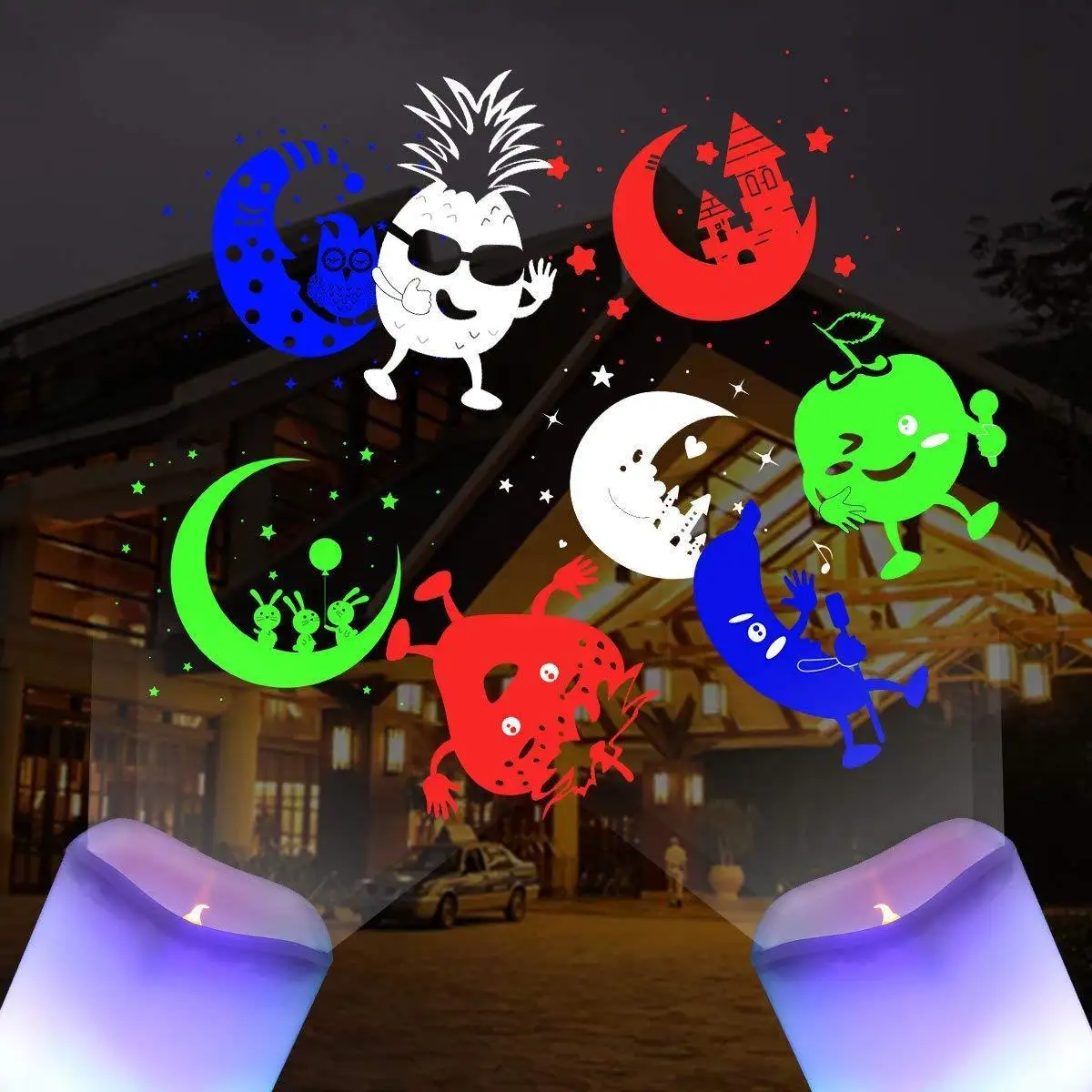 Новая Рождественская USB свеча звездное небо проекция сухая ячейка 2 Санта Фе