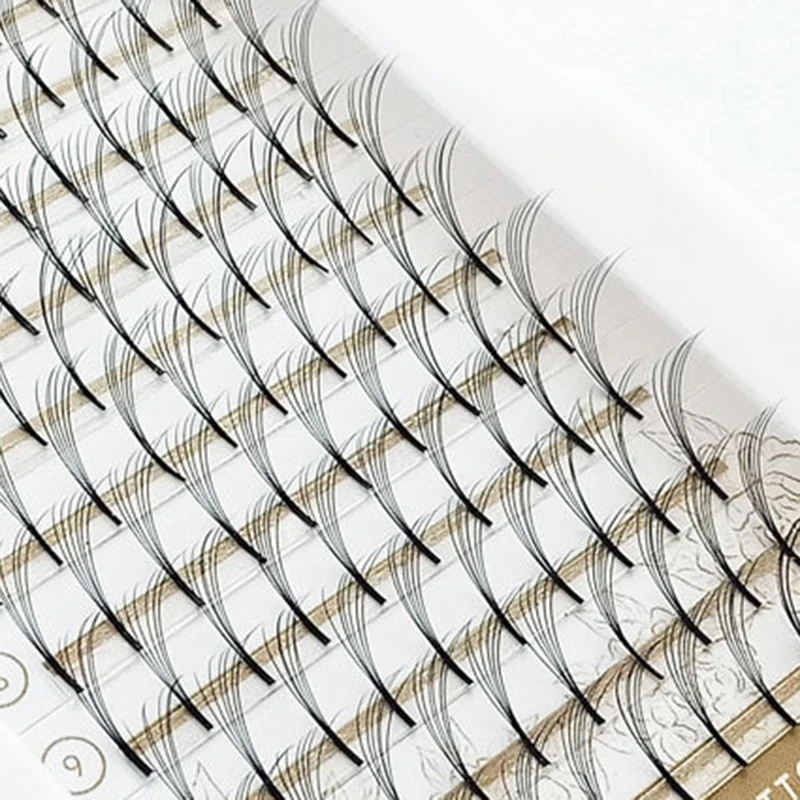 Новый черный готовых вентилятор объем и удлинение ресниц 3D 5D 6D кластера ресницы C