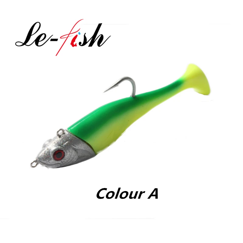 Le Fish огромная приманка для джиггинга 210 г/300 г морской рыбалки с крючком VMC