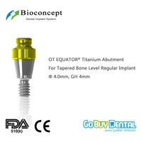 ot equator titanium abutment for osstem tsiii hiossen etiii regular implant d4 0mm gh 4mm 338240