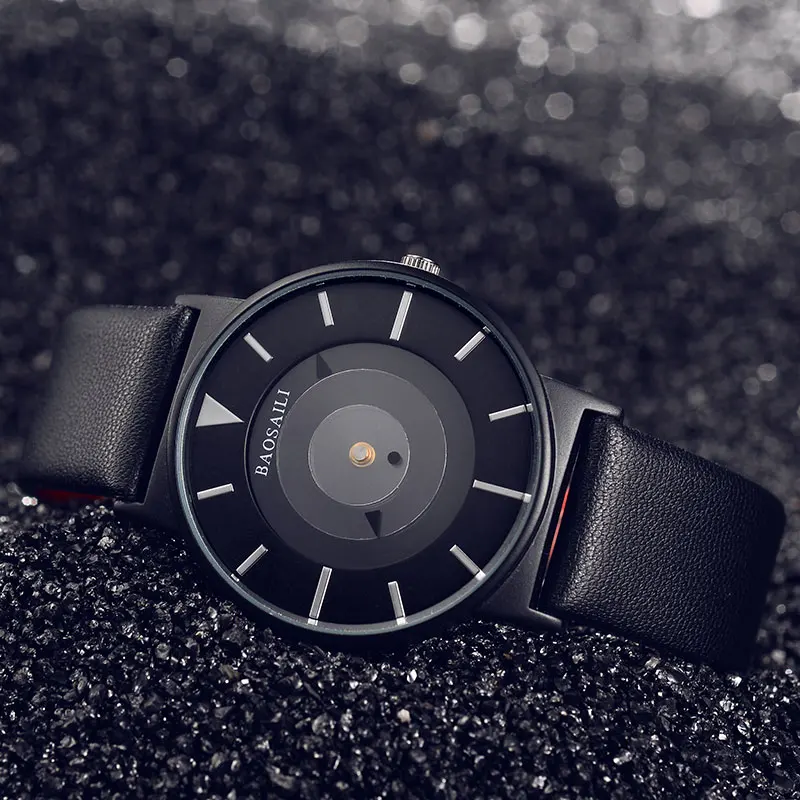 BSL1022 BAOSAILI бренд уникальные часы дизайн черный японский механизм кварцевые