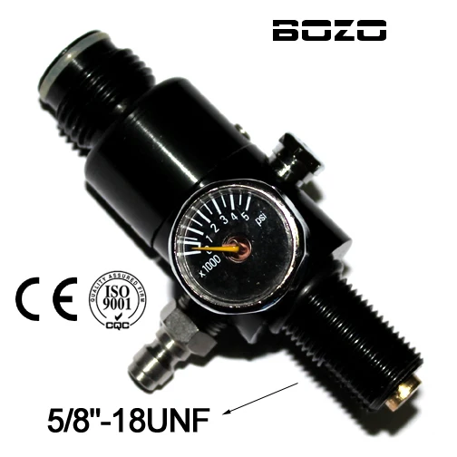 

Paintball co2 cartridge pcp 4500PSI Air Tank Compressed Air Regulator Output Pressure 1200PSI 5/8"-18UNF