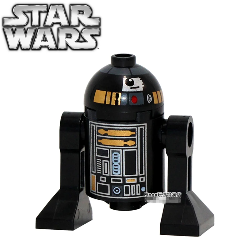 SingleSale STAR WAR Black R2D2 робот BB8 C3PO KF044 Звезда смерти Изгой Один minifig Соберите DIY