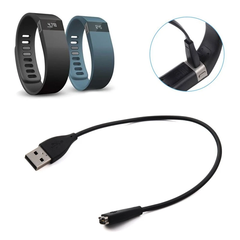 2 комплекта сменных USB зарядных устройств для Fitfit Charge HR Charging Date кабель питания с